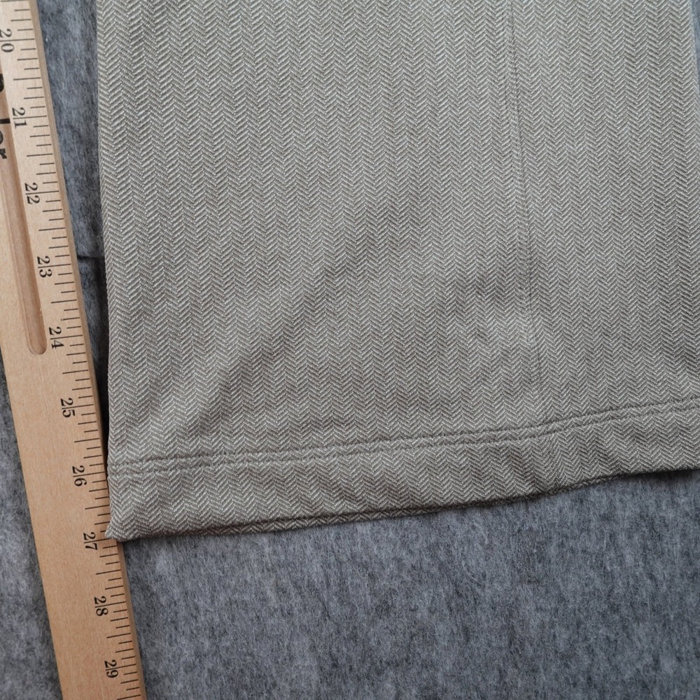Athleta Pant Women Medium Brown Delancey Herringbone Flare Stretch Athleisure - Picture 3 of 13